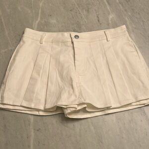 HYFVE Cream Buttoned Skirt